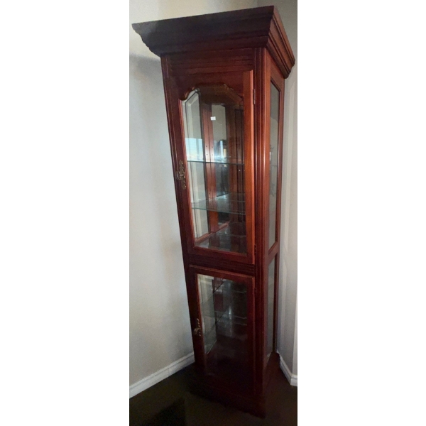 Gorgeous Solid Cherry Wood Kitchen Hutch 17x10.5x72