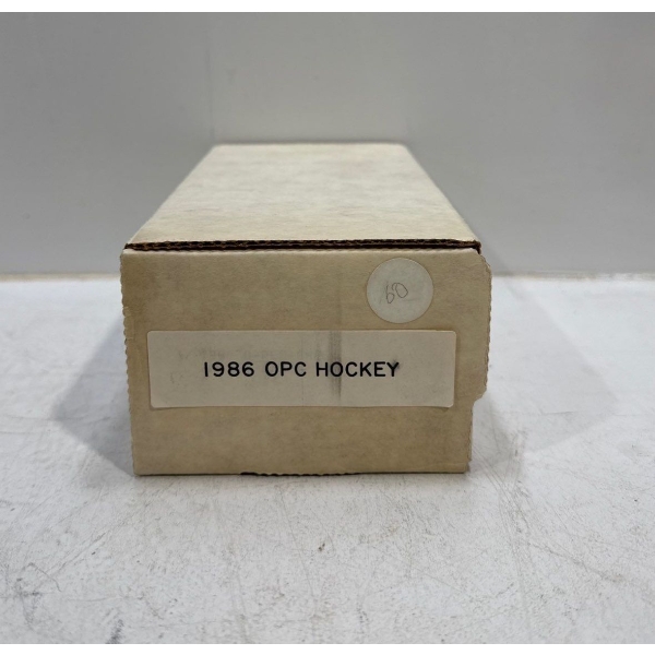 Box of 1986 OPC Hockey Cards