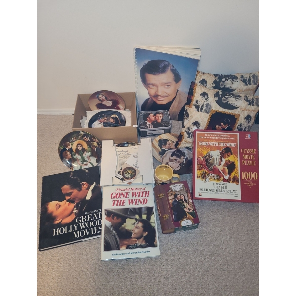 Gone With the Wind Memorabilia: Books, Plates 9" Diameter, Puzzles, Cushions and More!