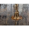 Image 9 : Brass Chandelier with Frosted Glass Shades and Adjustable Light Arms