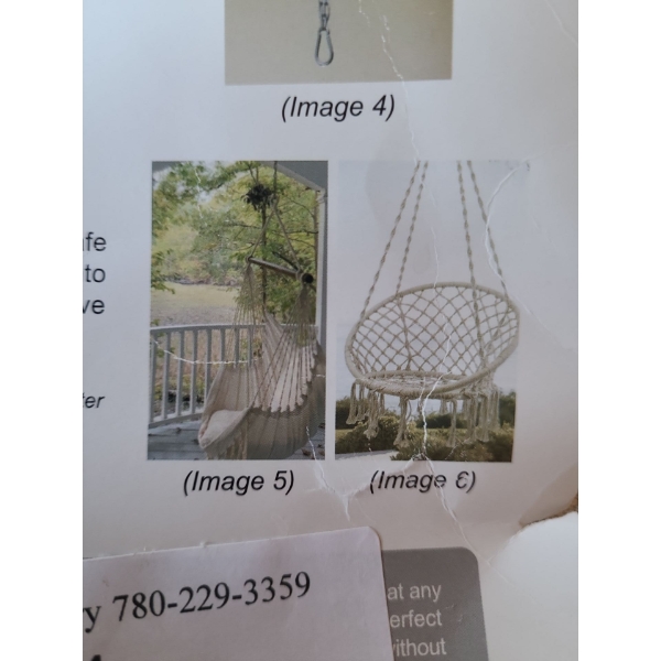 Hanging Rope Hammock Chair 