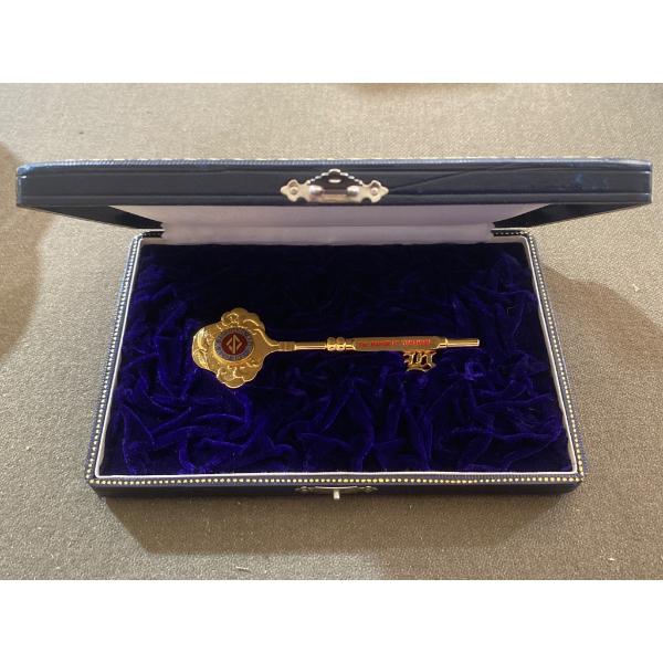 Ceremonial Key to the City of Yokohama with Presentation Box