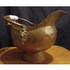 Image 1 : Large Copper Coal Scuttle w/ Porcelain Handle 