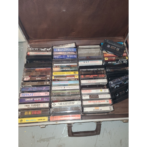 Asst CD's incl Classical, Country, Sound Tracks.  Also incl Tapes & VHS Movies