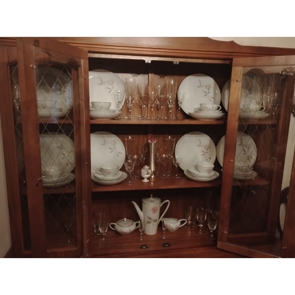 Regal Fine China Japan 'Charmaine' Set w/ Assorted Glassware 