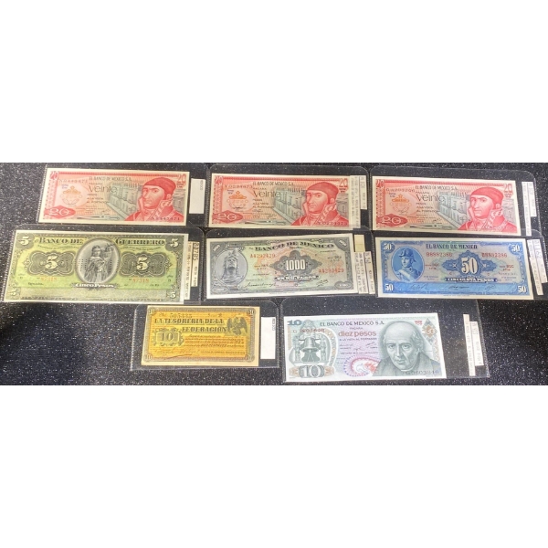 Collection of Mexican Paper Money