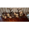 Image 4 : Mahogany End Table w/ Assorted Decor- Desk Clock Faux Landline Phone & More 22x14x21