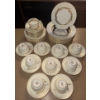 Image 1 : Antique MINTON Golden Symphony Fine Bone China Servingware w/ 10 Settings 