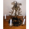 Image 1 : Vintage Chandelier - Candleabra - Solid Brass - 21T