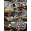Image 3 : 2 x Clear Glass Oil Lamps