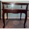 Image 4 : Vintage Bombay Company Queen Anne Curio Display Cabinet w/ Lift Top 22x17x23