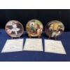 Image 1 : Set of Three Collectors Plates with original boxes and COA