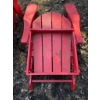 Image 5 : Four Red Wooden Adirondack Chairs by Atlantic Elite