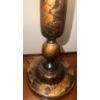 Image 3 : Late Victorian Italian Antique Table Lamp w/ Knife Pleated shade 