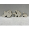 Image 2 : Chalk Fish, set of Green and White Fish