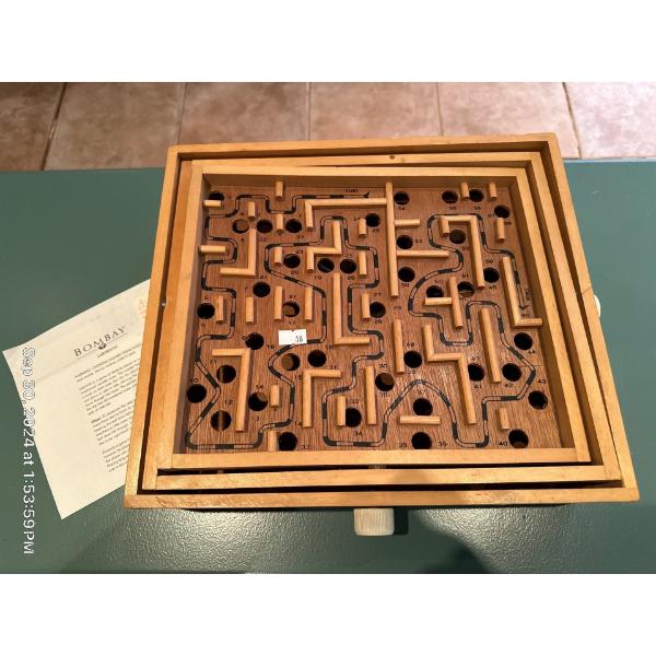 Bombay Company Wood Labyrinth Game