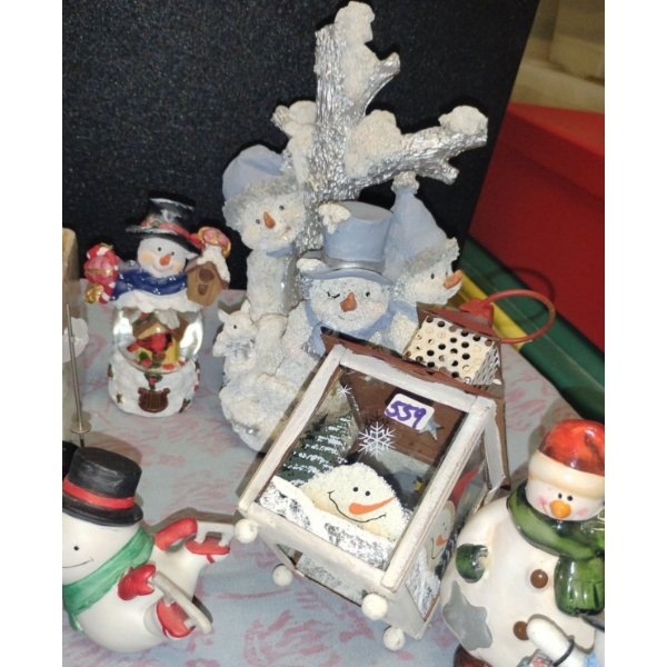 Snowman Shin Dig - Frosty & Friends Get Festive Stained Glass Figurines & More