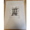 Etching "Entrance to the Middle Temple" by Henry Lambert 16 X 11W  Including Matting 