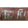 Image 1 : Two Door Wood and Glass Tabletop Curio Display Cabinet 30 w 10 1/2 d 15 h