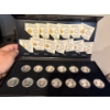 Image 1 : 2018 $3 Thirteen Teachings from Grandmother Moon - Pure Silver Coloured 13 Coin Set