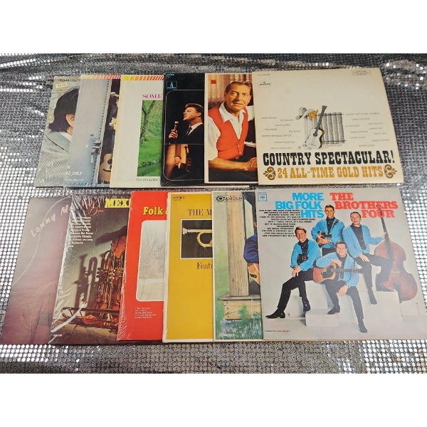 Country and Folk Classic Sounds Pressed On Vinyl- Delightful Listens!