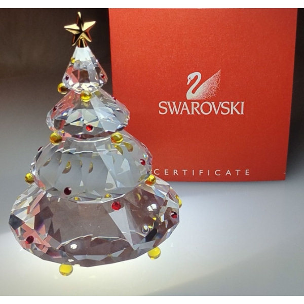 Swarovski Crystal Holiday Tree 3.5T Gold Star 
