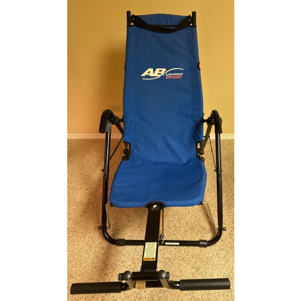 Ab Lounge Sport Abdominal Workout Fitness System-Exercise Chair  28x66x48"tall