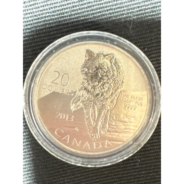 2013 Fine Silver Canadian 20 Dollar Coin
