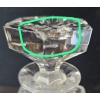 Image 3 : Vintage Bohemia Crystal Decanter 10''HEIGHT, Crystal Candle Stick Holders And Wine Glass 7''HEIGHT