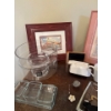 Image 4 : Glass, Home & Decor Collection  Including Needlepoint Art and Framed Print 