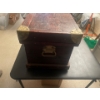Image 3 : Large Wooden Trunk with Brass Fixtures, 29 inches wide, 15.5 inches High, 15 inched Depth.