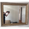 Image 2 : Vintage Art Nouveau Ornate Gold Gilt Wall Mirror 40x35
