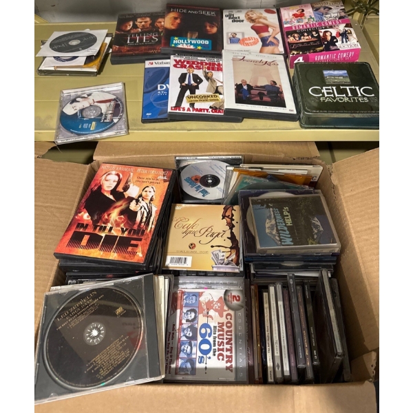 Mystery Entertainment Collection - DVDs, CDs, 2 Boxes of Mystery 