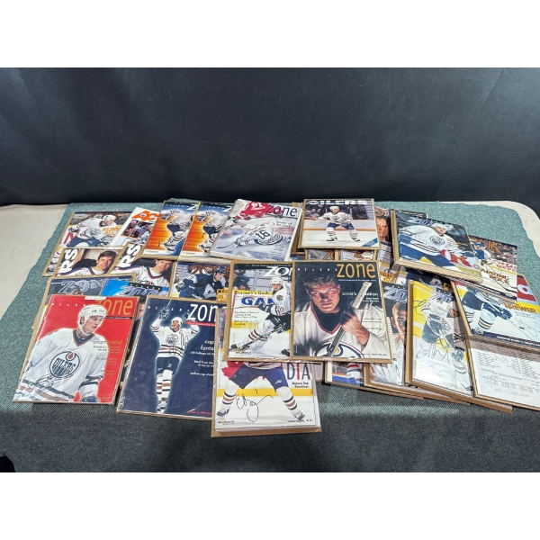 Autographed Edmonton Oilers Zone Magazines