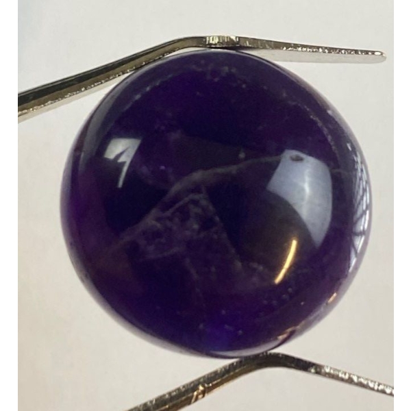Deep Purple Amethyst 41.15 ct Round Cabochon 