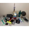 Image 1 : Assorted Junk Drawer Goods - Magnification Mirror Alarm Clock Dental Hygene Products & More