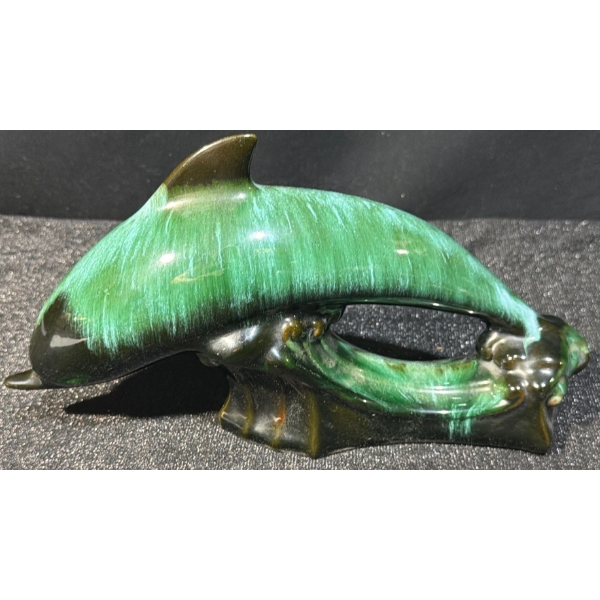 Blue Mountain Pottery Medium Dolphin Statue
