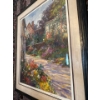 Image 2 : Large Print 'Chichester Garden' By Henri Plisson, Signed, 35x40