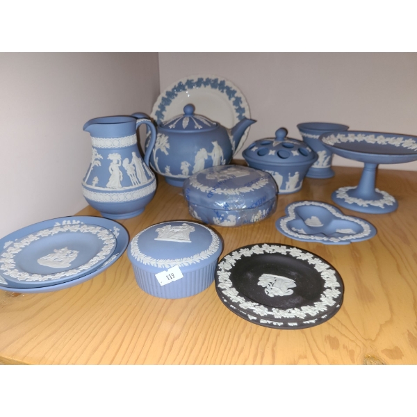 Wedgwood Jasperware Teapot, Small Dishes, and More!