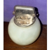 Image 3 : Vintage Hand Painted Porcelain Table Lighter, Opaline Glass Lighter & Singapore Lighter