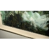 Image 3 : XL Oil On Board Landscape Art 58x48 w/ Bonus Beveled Gold Frame 
