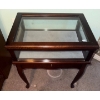 Image 3 : Vintage Bombay Company Queen Anne Curio Display Cabinet w/ Lift Top 22x17x23