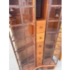 Image 4 : Antique Curved Wooden Cabinet with Glass Doors