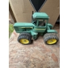 Image 2 : VIntage orange, stacking stools, diecast John Deere tractor two wooden cat sculptures, and small iro