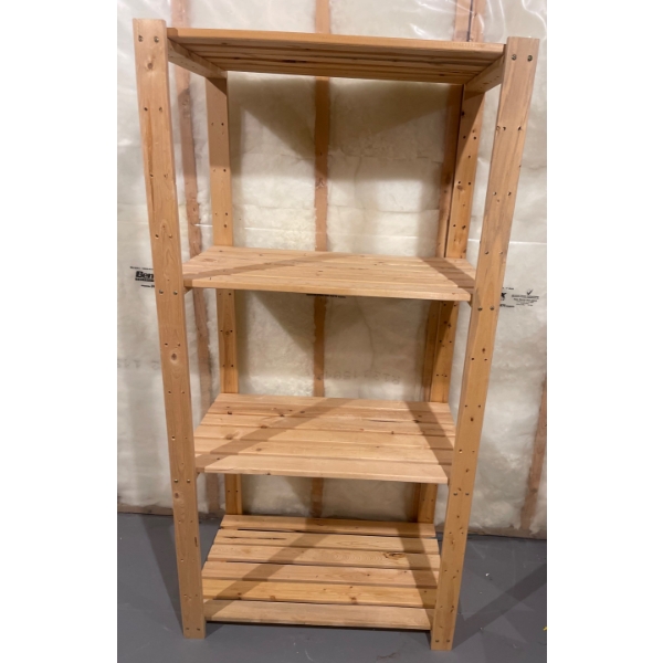 Wooden Utility Shelf 26x17x64