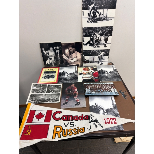 Canada vs. Russia 1972 Hockey Memorabilia and Photos Collection