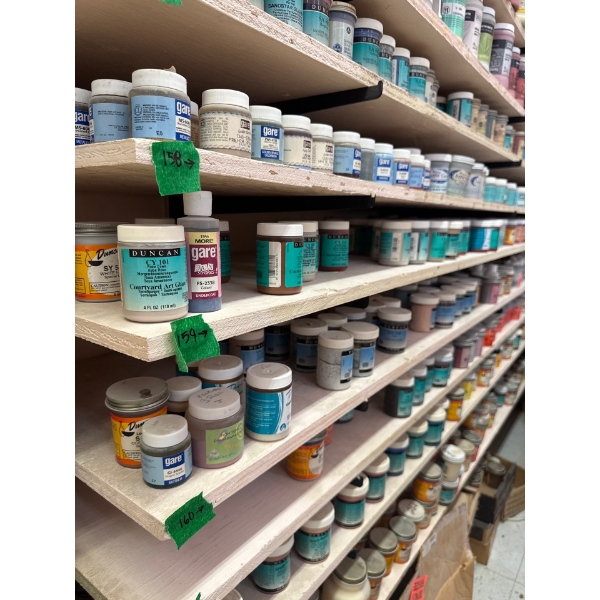 2 ounce metallics whole row and 4 ounce under glaze