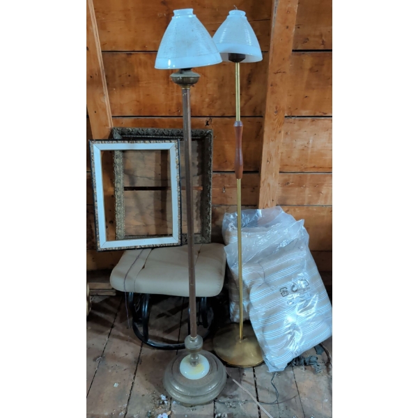 Victorian Torchiere Floor Lamp w/ Brass Scandenavian Lamp Antiqiue Photo Frames New Outdoor Pillows 