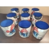 Image 1 : The Bowl Maker- Set of 9 "Lucky Fox" Drinking Cups (9 Oz Size)