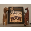 Hand Carved Lion & Cheetah on Stools Plus  Celtic Carving 